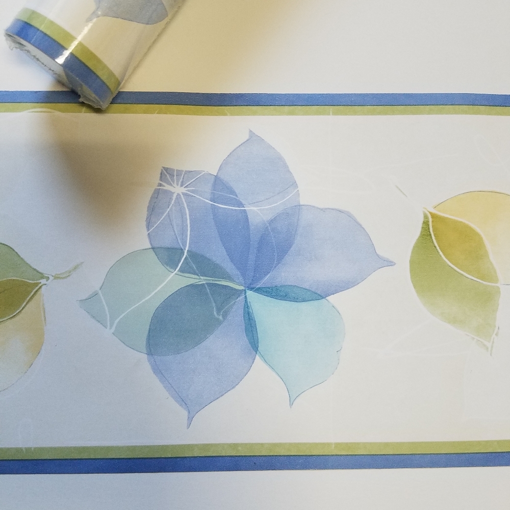 Wallpaper Border Watercolor Flowers Abstract